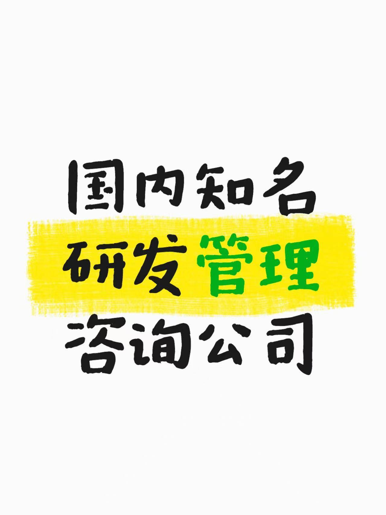 国内知名研发管理咨询公司